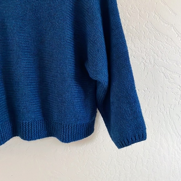 🌿Final Sale M&S Collection Dot‎ Knit Blue Sweater - Picture 6 of 13